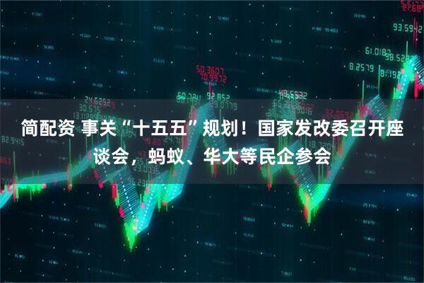 简配资 事关“十五五”规划！国家发改委召开座谈会，蚂蚁、华大等民企参会